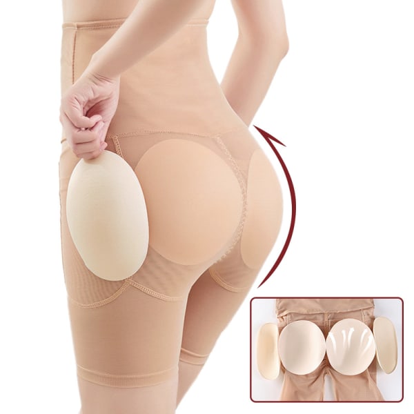 (L) Kvinners Shapewear Kontrolltruser Body Shaper Rumpe Løfter Polstret