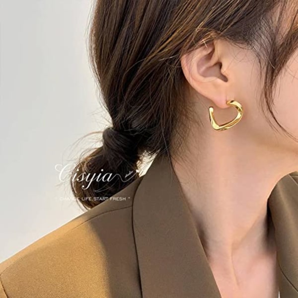 Geometriske metall øredobber kvinner Nisje Design Sense Premium F 91a0 |  Fyndiq