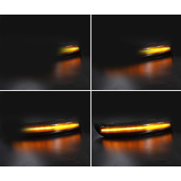 Sæt med 2 dynamiske LED-blinklys til sidespejle, 2008-2017