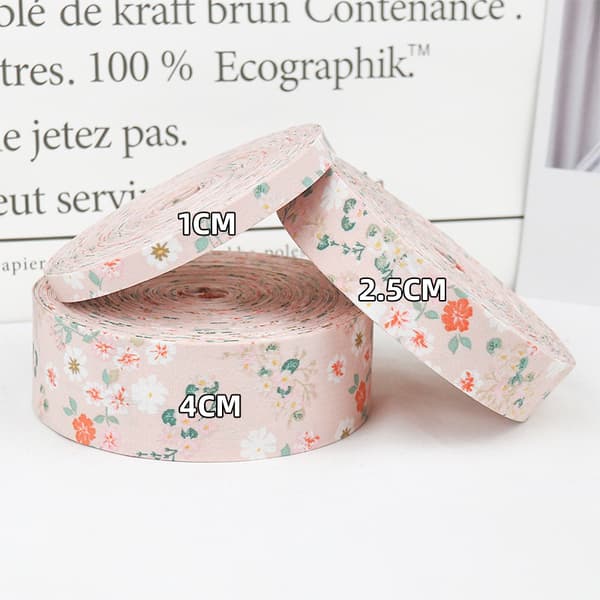 Tredelt pakke, 5M Burlap Blomster Bomuldsbånd Burlap Rustik W