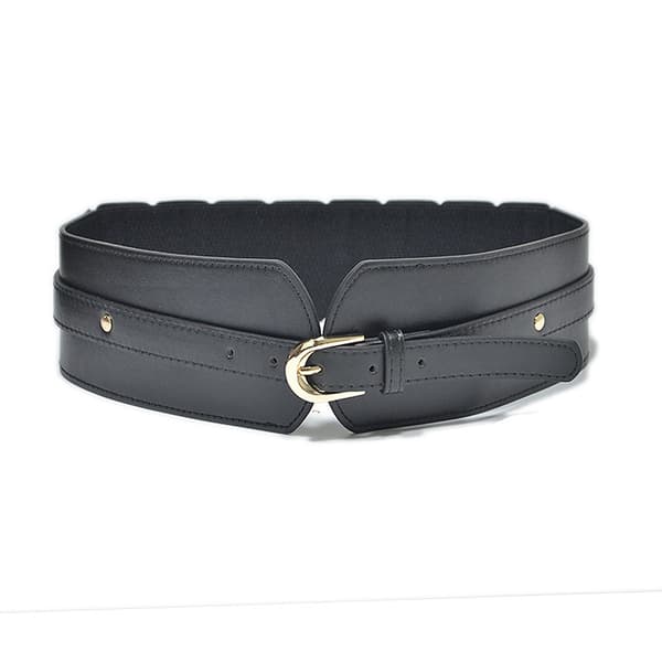 Dame bred elastisk midjebånd, dame stretch cinch belte for kjole