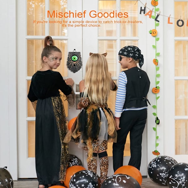 Dekorasjon, Halloween-dørklokke, hjemsøkt dørklokke animert øyeeple