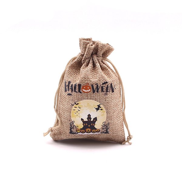 50 stk (15 x 20 cm) Burlap-poser Halloween Trick Or Treat Burlap