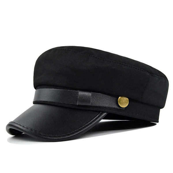 Marineblå hat efterår og vinter beret efterår og vinter SORT