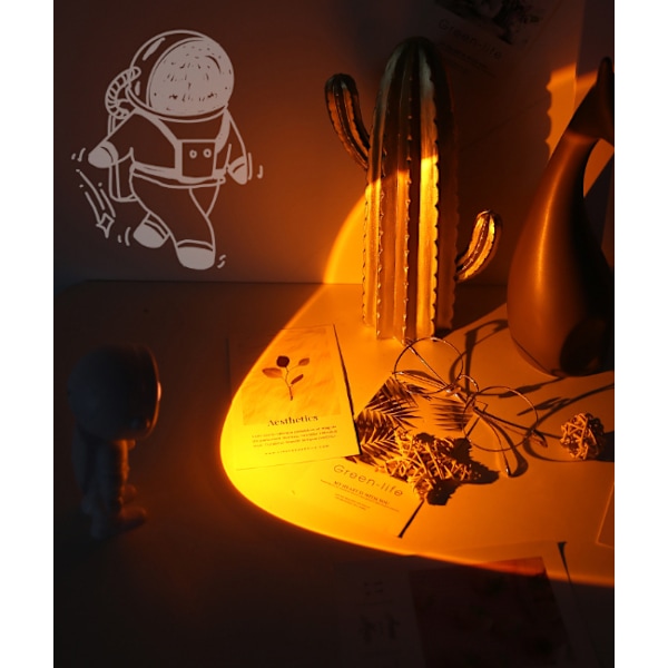 Solnedgangslampe - Solnedgangsprojektionslampe 3 farver i 1 sollampe wi
