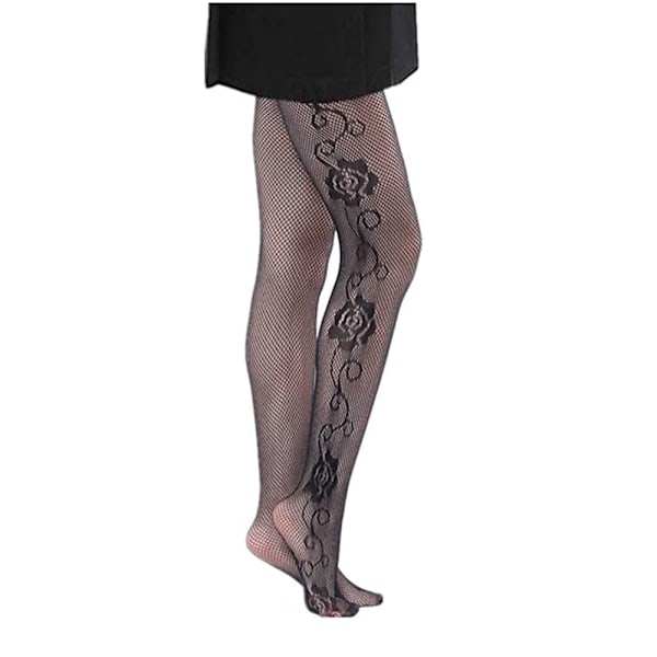 Fisknätsstrumpor Tights Tights Hög Midja Hål (rosor) för Kvinnor