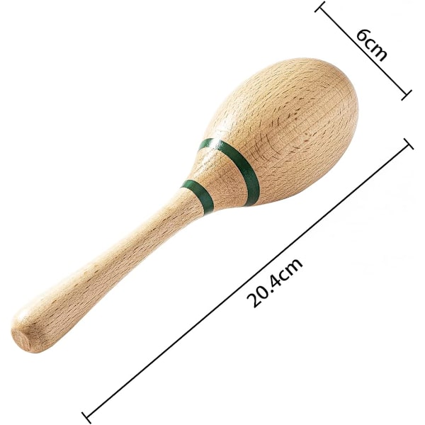 Maracas håndpercussion rasler, bøgetræ materiale rumba shaker