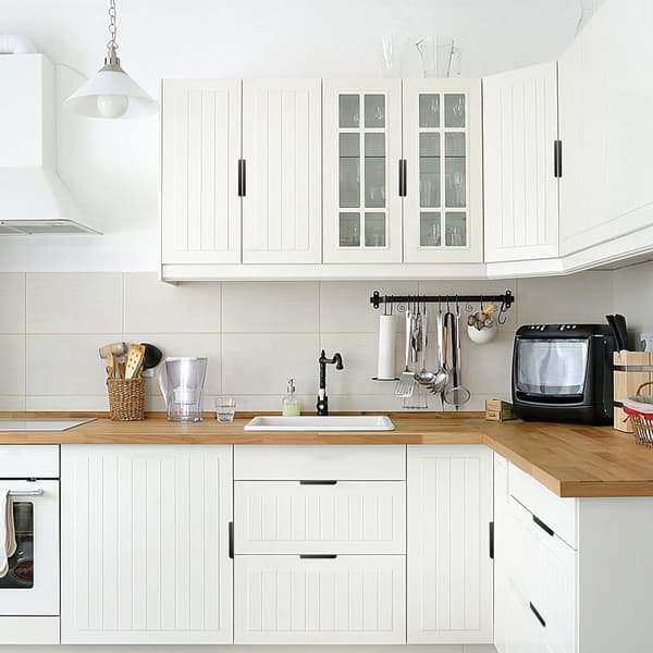 10 stk. usynlige møbelgreb, aluminium køkkendørgreb, B