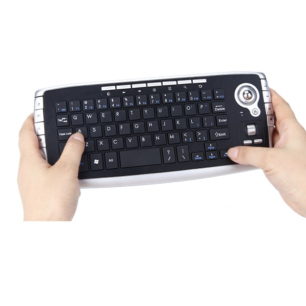 Trådløst trackball tastatur mini 2.4G trådløs mus og nøgle
