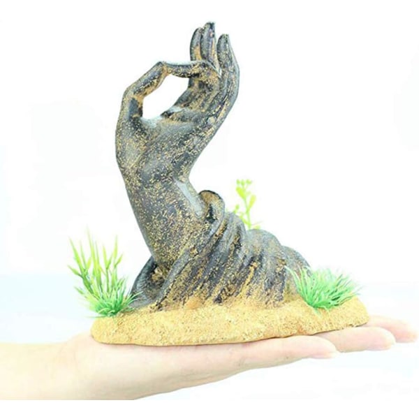 Guanyin Jade Hand Decoration Fish and Shrimp Hand-Shaped Hideout