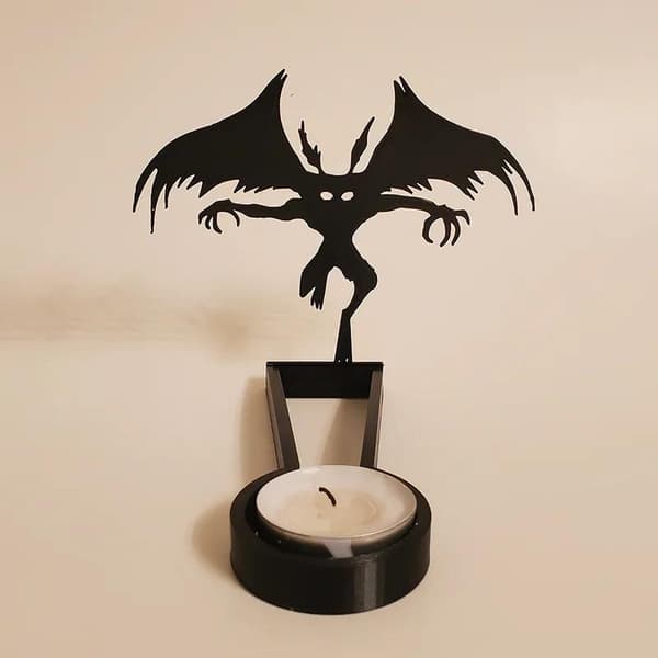 Rolig Halloween Ljusstake Trädgårdsstaty Heminredning