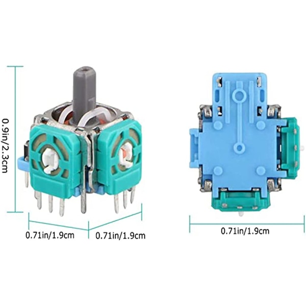 5 stk. 3D joystick-akselmodul, analog joystick-modul, 3D-sensor