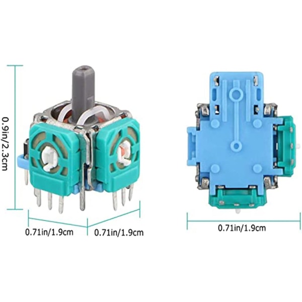 5 stycken 3D-joystick-axelmodul, analog joystick-modul, 3D-sensor