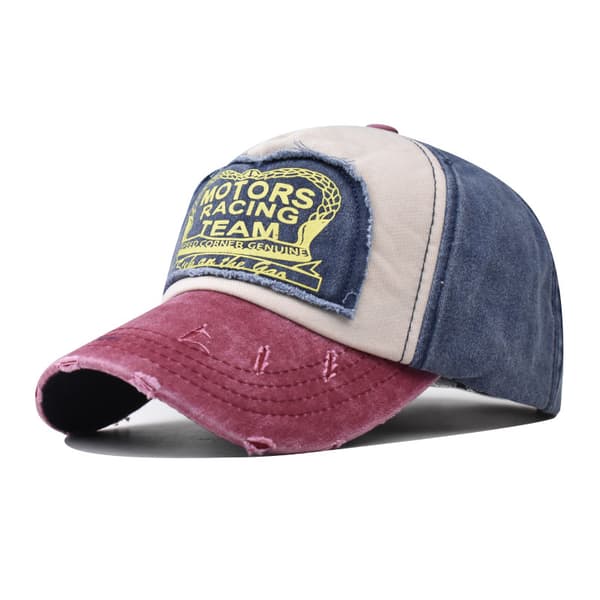 Klassisk Baseball Cap Bomull Vintage Vasket Denim Dad Hat Adjusta