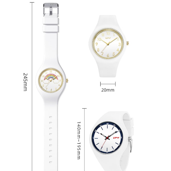 Dammodeklocka Flickor Student Par Högkvalitativ Quartz Wa