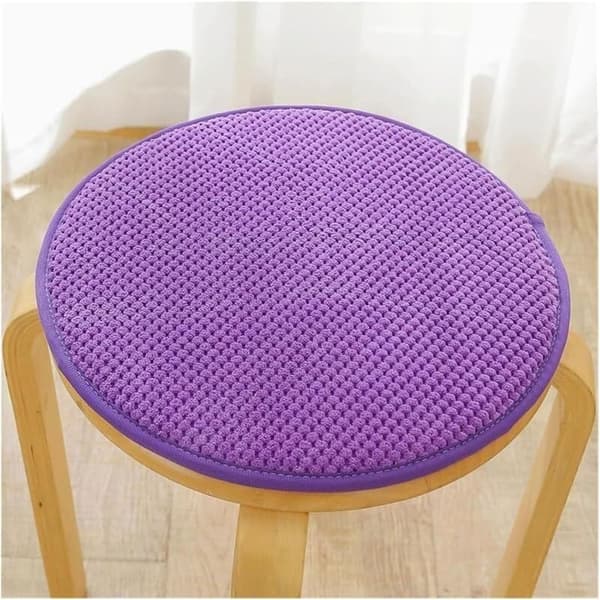 Krakkputer – Runde, 35x35 cm, Dyp lilla, 4 stk