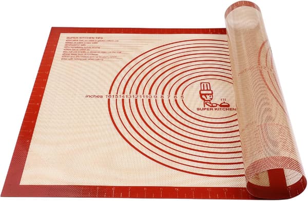 Skridsikker silikonebageunderlag ekstra stort med målinger 71 cm x 51 cm til silikonebageunderlag