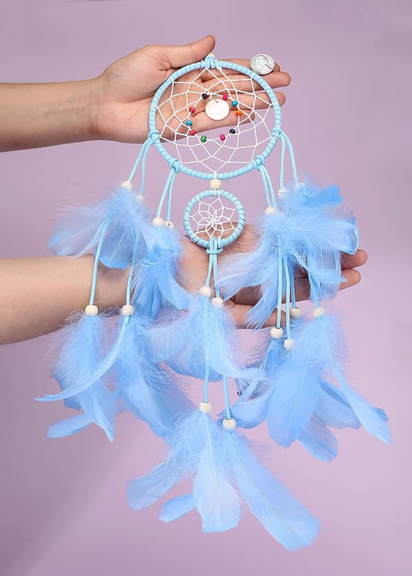 Fjærdreamcatcher Shell Dreamcatcher Nyhet Ornamenter C