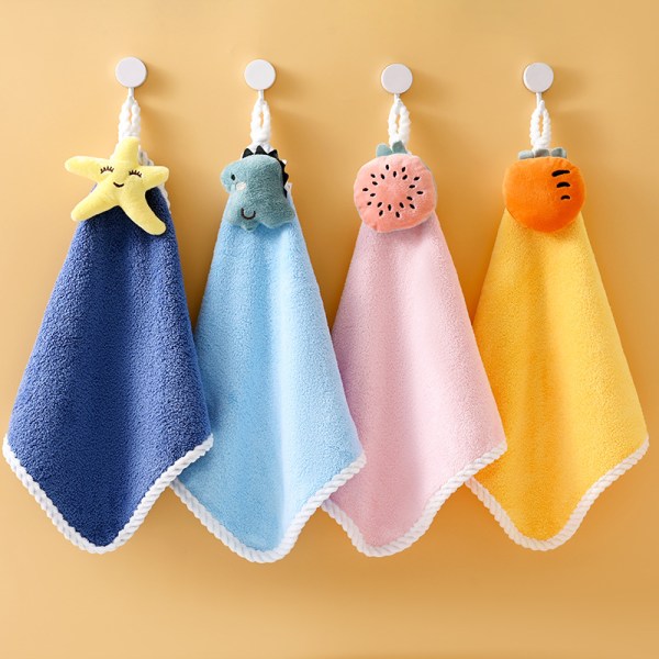 4 kradsende håndklæder søde vand-absorberende kan hænge vogn