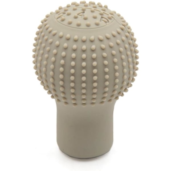 Anti-Slip Soft Silicone Beige Gear Shift Knob Protector