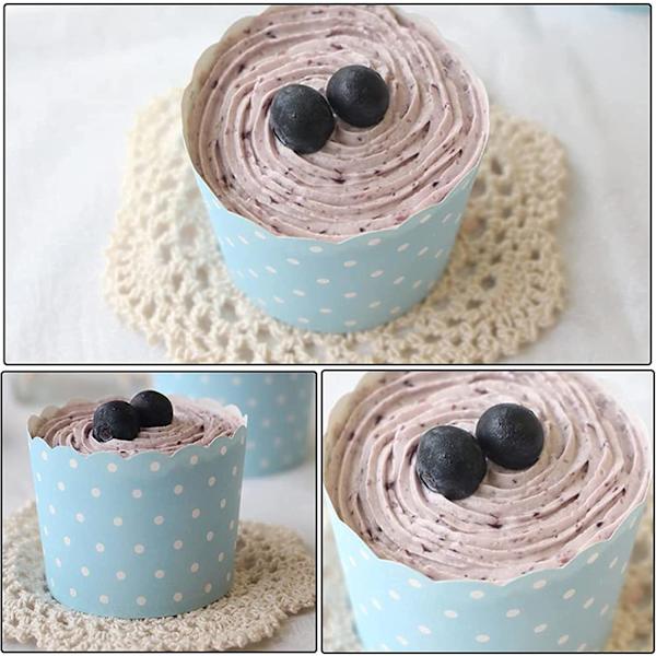 100 stk. bagepapirkopper, papir cupcakeforme, til hjem ovn cupcake
