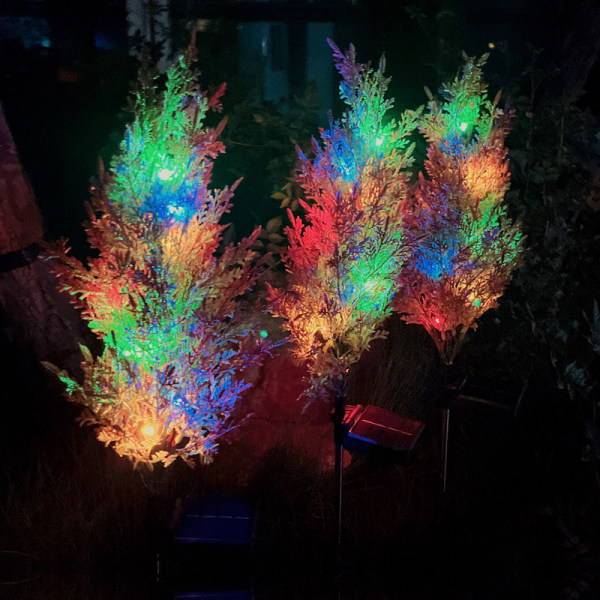 2 stk. Solar Cypress Lys Juledekorasjonslys Cross-borde