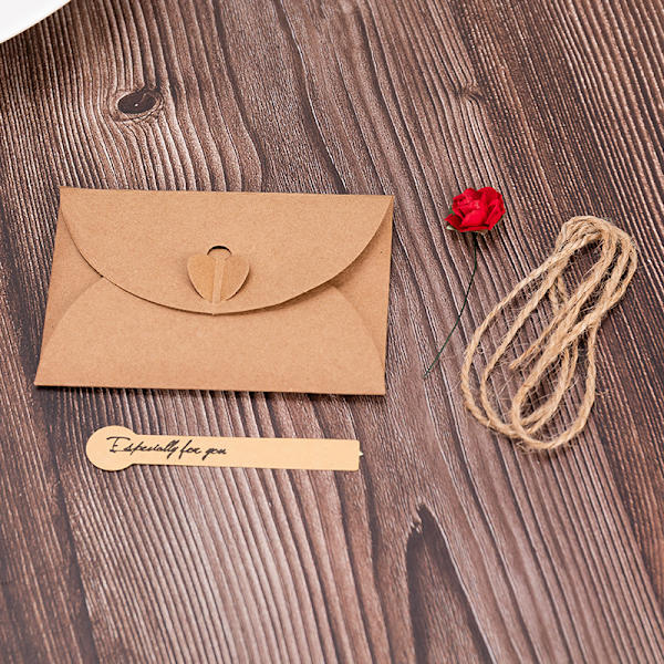Retro Kraftpapper Torkade Blommor, DIY Kreativ Välsignelse