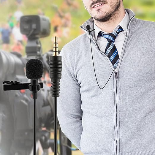 (Belysning) Smartphone Mikrofon, Lavalier Mikrofon Audio Video