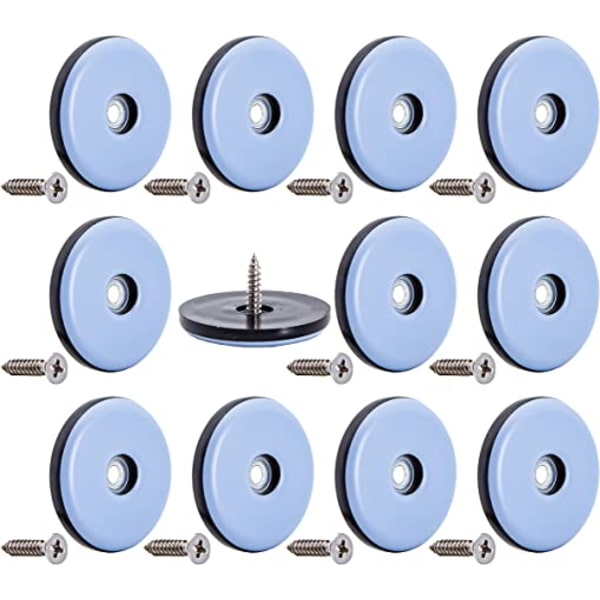 12 stk. (50 mm bund) møbelglidepuder, bord/stol/skab/sofa