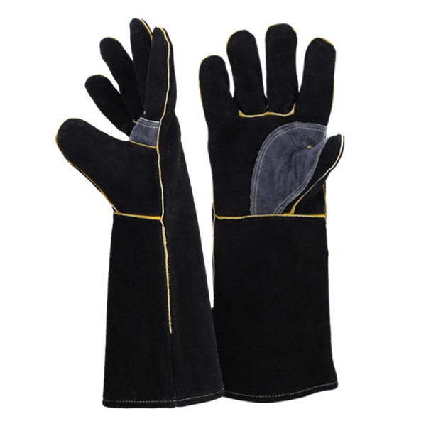 Leather Gloves Outdoor BBQ BBQ Gloves Extended Welding High