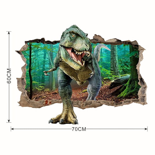 3D brudt væg dinosaur vægklistermærke soveværelse stue sel