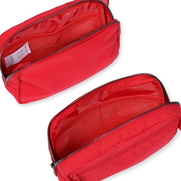 Unisex Mini Bältesväska med Justerbar Rem Liten Midjeväska för red