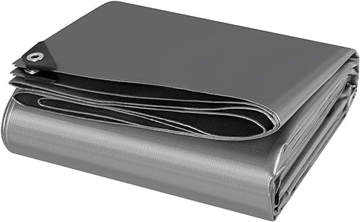 Polyeteeninen suojapeite 180g/m² Harmaa Vedenpitävä Peite Silmukoilla