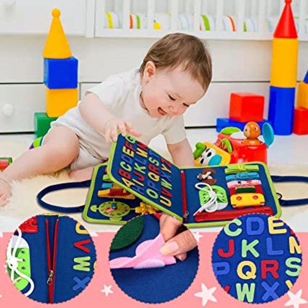 Læringsmæssigt spil til at lære finmotorik, dinosaurlegetøj bærbar Montessori-tavle til børn Montessori-aktivitetstabel 1 2 3 4 år