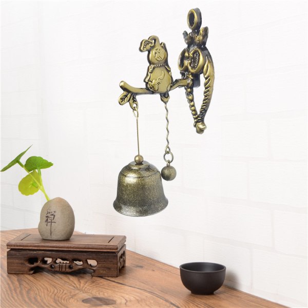 Ma-ovikello valurautainen lintukuvio kello antiikki maalaismainen Wall Doo