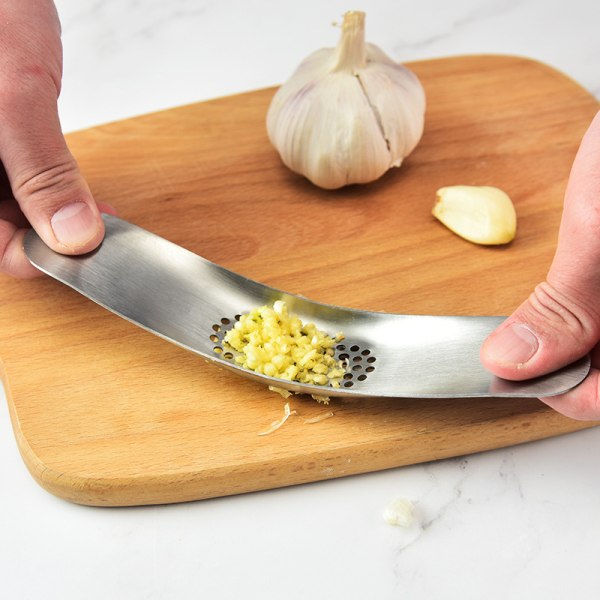 Stainless Steel Garlic Press Rocker Garlic Crusher