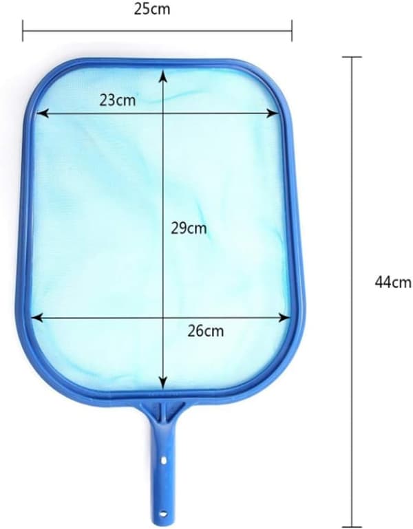 Simnät för pool, lövskummare, poolbotten La