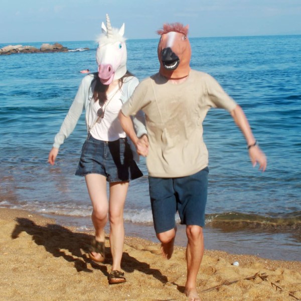 Horse Mask Party Dress Up Hästhuvudmasker för vuxna Män Masquer