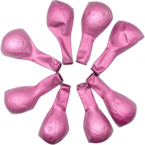50 Rosa Ballonger, Bursdagsballonger, Metallballonger, 12 Tommer (30cm), Lateksballonger