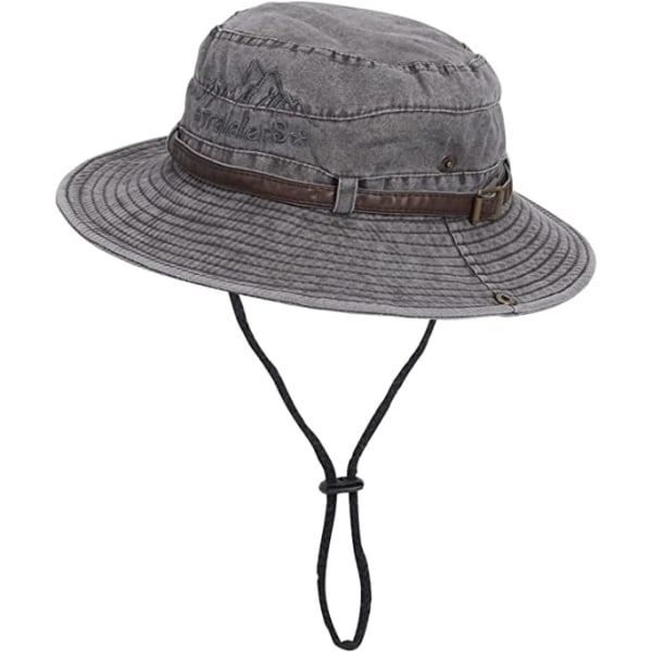 Miesten kokoontaittuva aurinkohattu Safari-hattu anti-UV Outdoor Mountaineeri