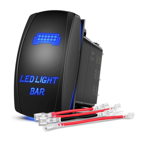 Rock Lights Rocker Switch LED-valopalkki 5Pin Laser On/Off LED Li