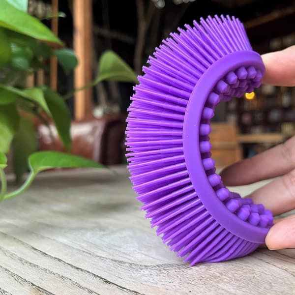 Myk silikon kroppsskrubber, 2-i-1 Fidget-børster