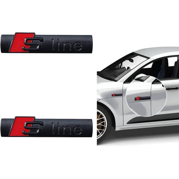 Autotarra, 2 kpl 3D Sport Emblem S -logokirjaimia auton ulkokuoressa