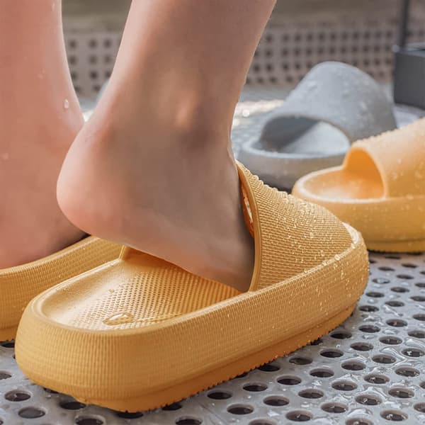 Gula tofflor Slides Herr Dam Halkfria Dusch Slides Tofflor