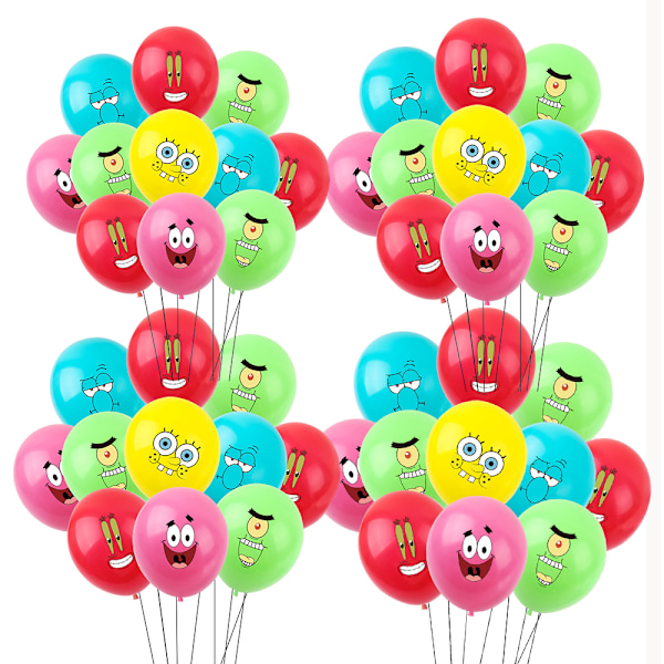 50 Latexballoner i Emotion-serien, Assorterede Farver, Festballoner