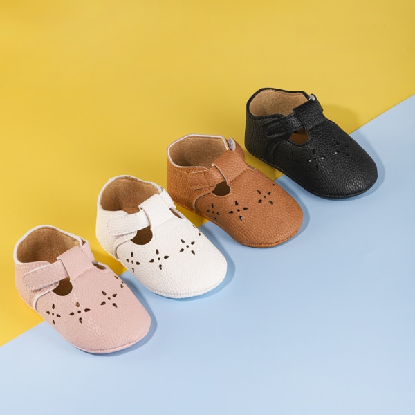 Baby Girls Sneakers PU Läder Anti-Slip Summer Infant Prewalker