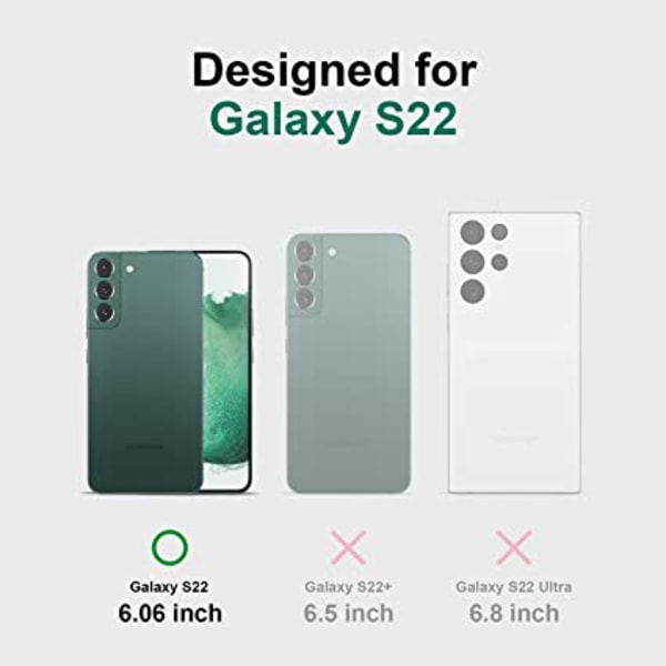 (Grøn) Case kompatibel med Samsung S22 stødsikker silikone TPU C