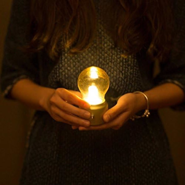 Retro nattbordslampe pære (D'oro), USB oppladbar LED nattlys