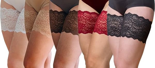 (L) Anti-Chafing Elastiske Lårbånd til Ham og Hende - Forebygger Lårgnidning