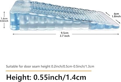 4-delt sæt af transparente gummistop til døre, dørkiler i høj kvalitet
